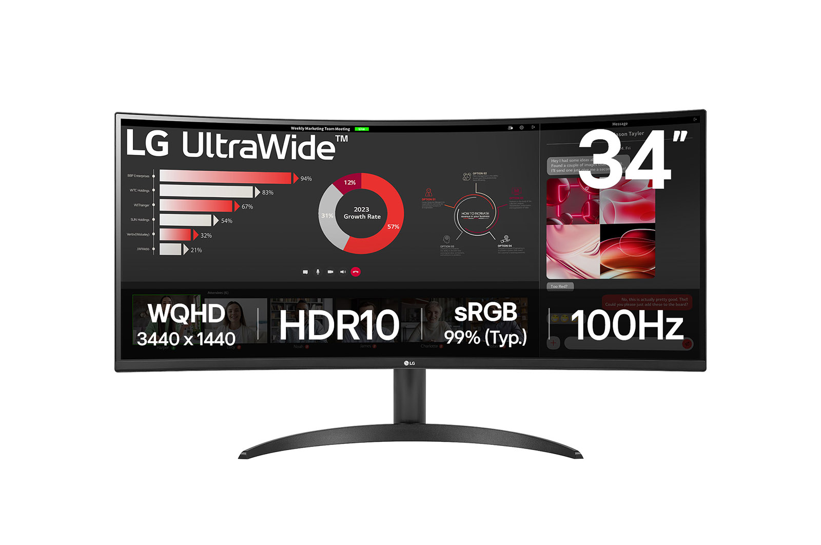 LG 34インチ Curved UltraWide Gaming Monitor ultrawide-34wr50qk-desktopzoom