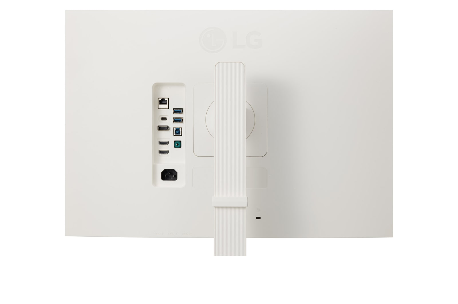 close-up view of the bottom ports