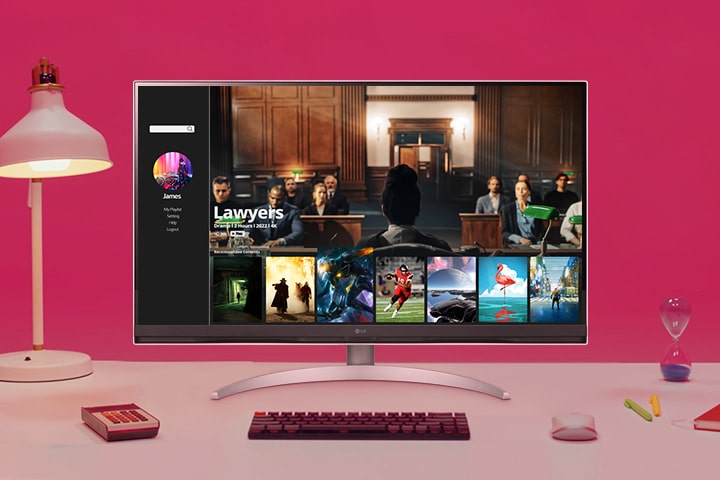 LG Smart Monitor.