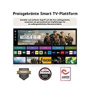 Nahaufnahme der ultra-schlanken Oberkante des LG OLED M4