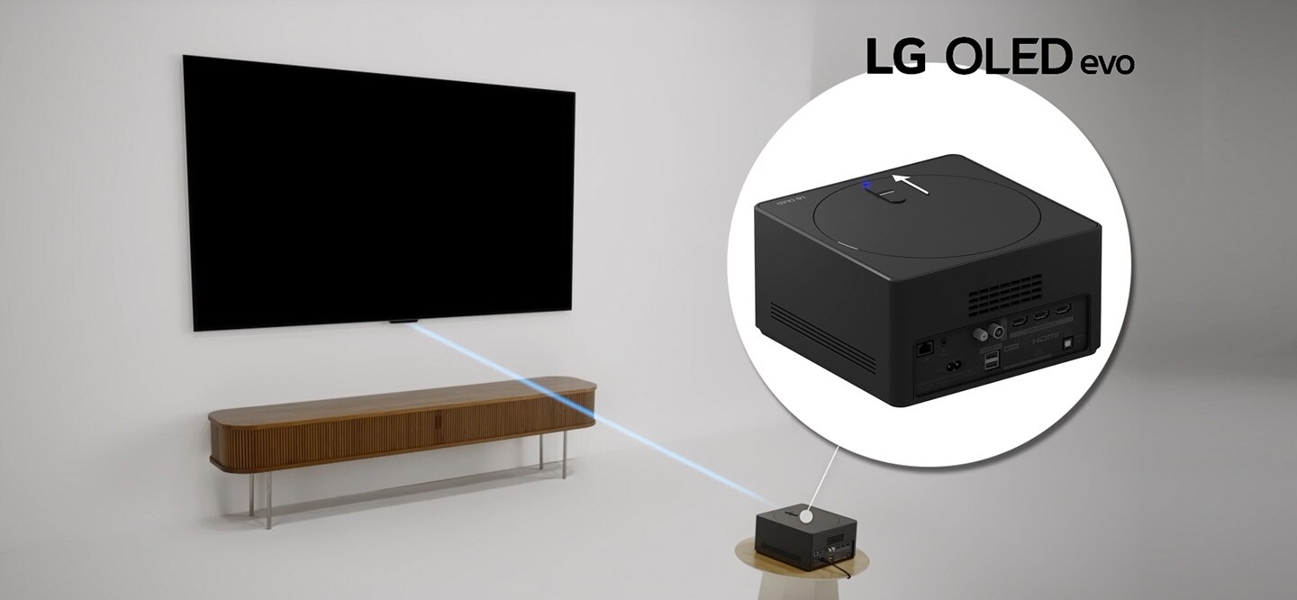 Erklärvideo zur Verbindung und Platzierung der Zero Connect Box für den LG OLED evo AI M4 Fernseher.