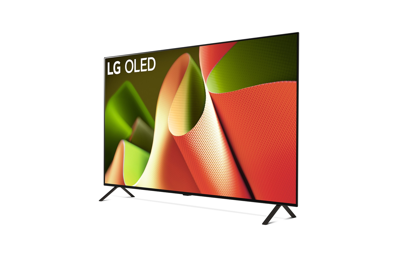 Linke Seitenansicht des LG OLED TV B4