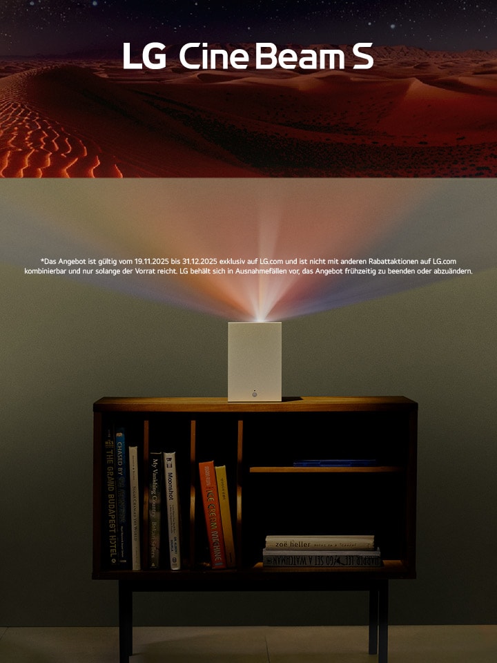 Wir stellen vor: den neuen CineBeam S, einen intelligenten Ultra-Kurzdistanzprojektor!