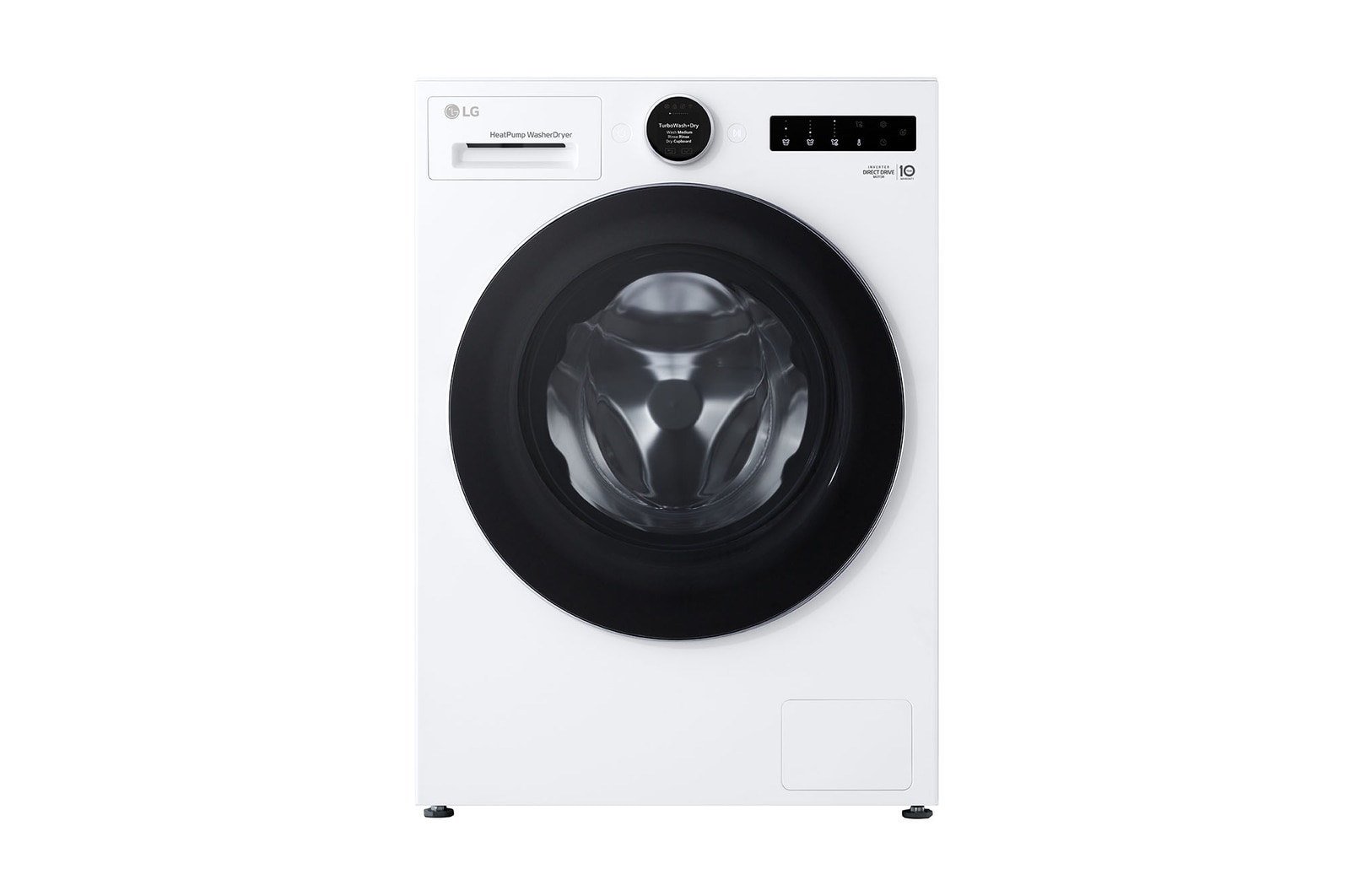 Vorderseite von Waschtrockner Weiß (EEK A/A, 11 kg / 6 kg, 1.350 U./Min.) mit AI Wash+Dry & TurboWash+Dry | HPWD116A HPWD116A