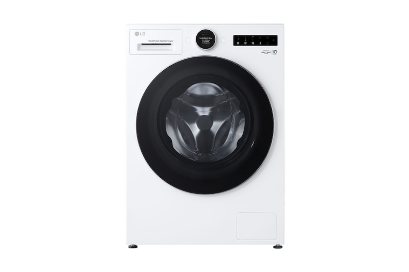 Vorderseite von Waschtrockner Weiß (EEK A/A, 11 kg / 6 kg, 1.350 U./Min.) mit AI Wash+Dry & TurboWash+Dry | HPWD116A HPWD116A