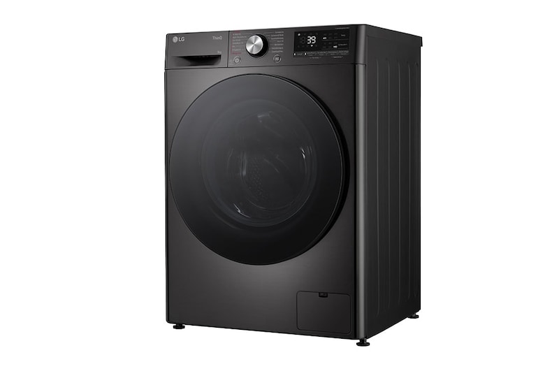 LG Waschmaschine mit 9 kg Kapazität | EKK A | 1400 U./Min. | Platinum Black mit schwarzem Bullaugenring | F4WR709YB, F4WR709YB, F4WR709YB