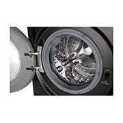 LG Waschmaschine mit 9 kg Kapazität | EKK A | 1400 U./Min. | Platinum Black mit schwarzem Bullaugenring | F4WR709YB, F4WR709YB, F4WR709YB