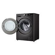 LG Waschmaschine mit 9 kg Kapazität | EKK A | 1400 U./Min. | Platinum Black mit schwarzem Bullaugenring | F4WR709YB, F4WR709YB, F4WR709YB