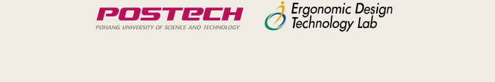 Logo von postech und Ergonomic Design Technology Lab.