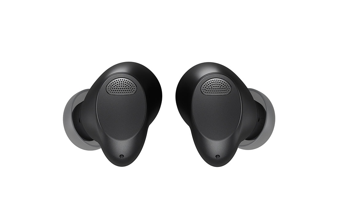 The back side of the earbuds are shown side by side.