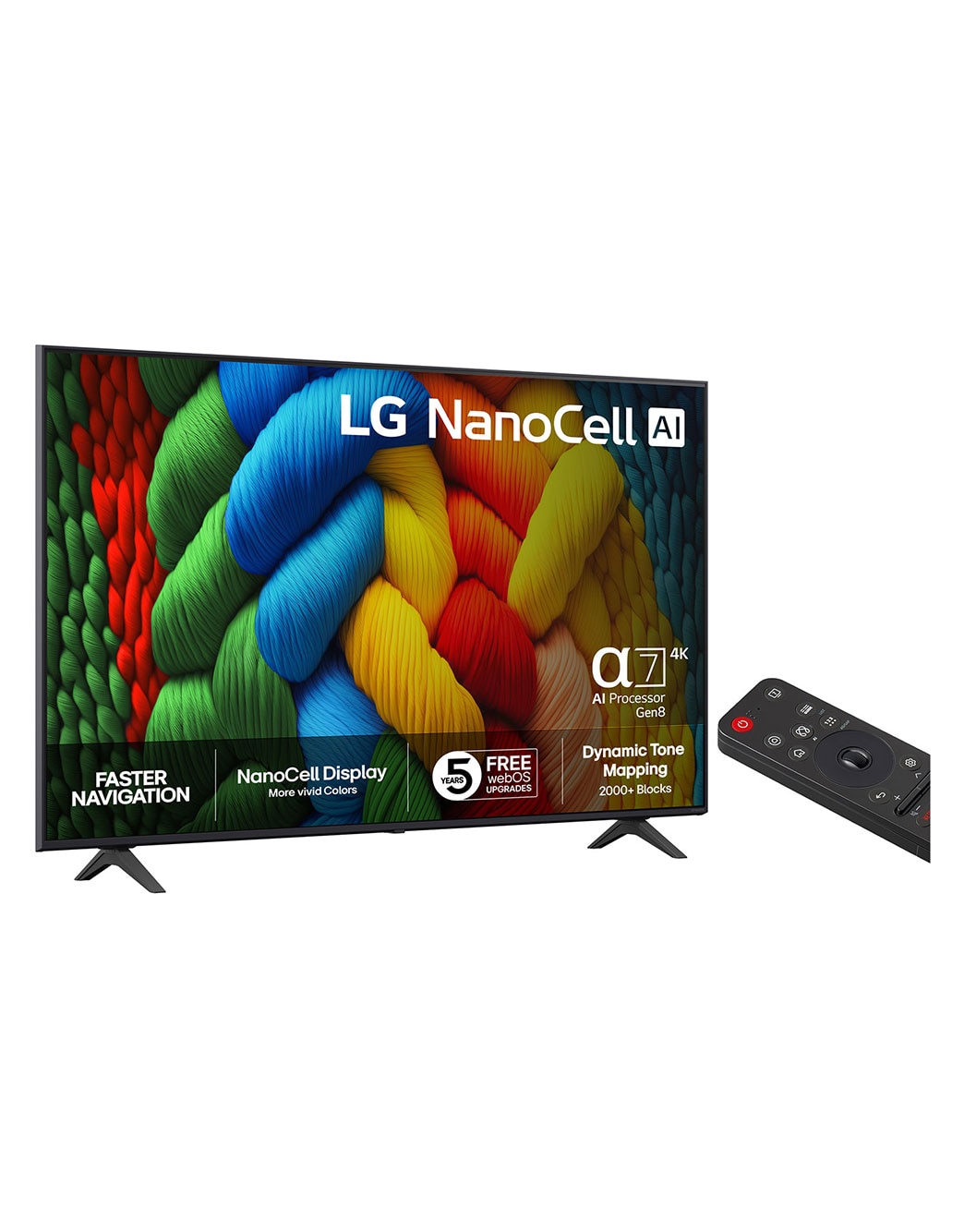 LG 43 tomme NanoCell AI NANO80 4K Smart TV 43NANO80A6B.AEU | LG DK