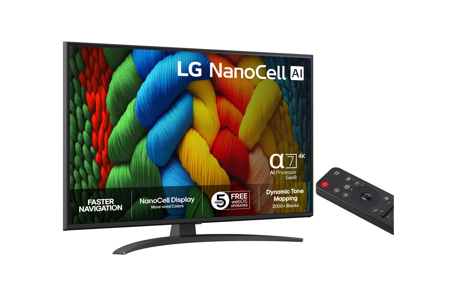 43” LG NanoCell AI NANO81 4k Smart TV 2025