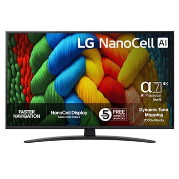 43” LG NanoCell AI NANO81 4k Smart TV 2025