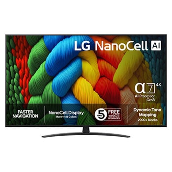 50” LG NanoCell AI NANO81 4k Smart TV 2025