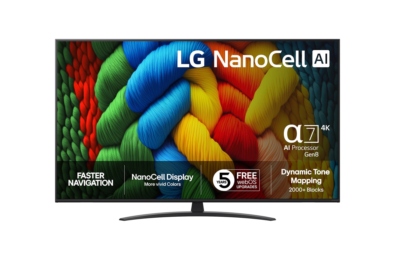 55” LG NanoCell AI NANO81 4k Smart TV 2025