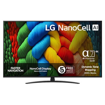 65” LG NanoCell AI NANO81 4k Smart TV 2025