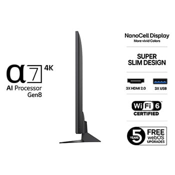 65” LG NanoCell AI NANO81 4k Smart TV 2025