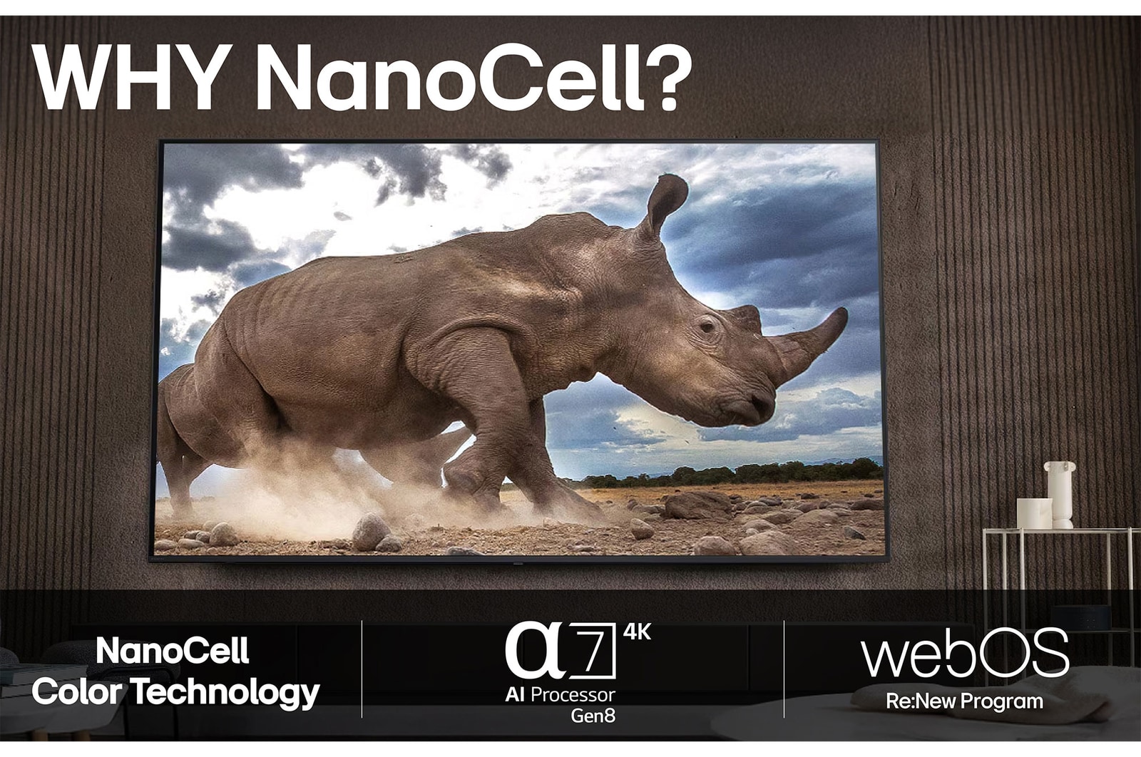 65” LG NanoCell AI NANO8E 4k Smart TV 2025