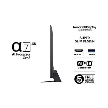 75” LG NanoCell AI NANO82 4k Smart TV 2025