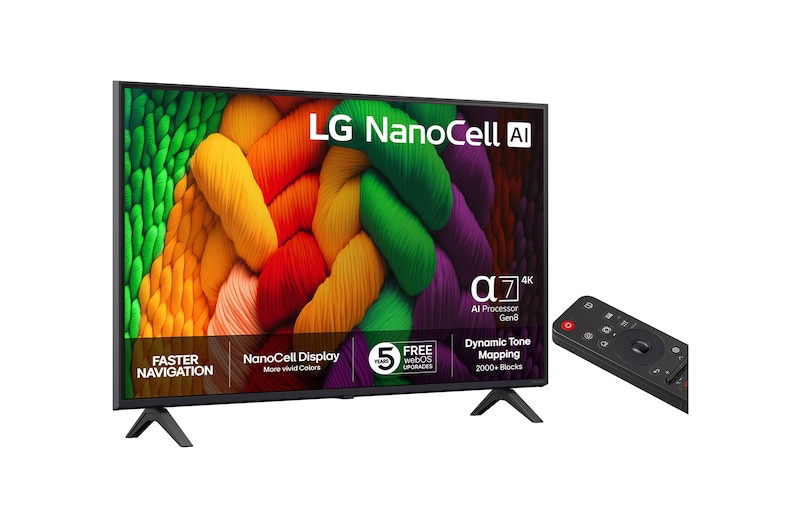 43” LG NanoCell AI NANO8E 4k Smart TV 2025