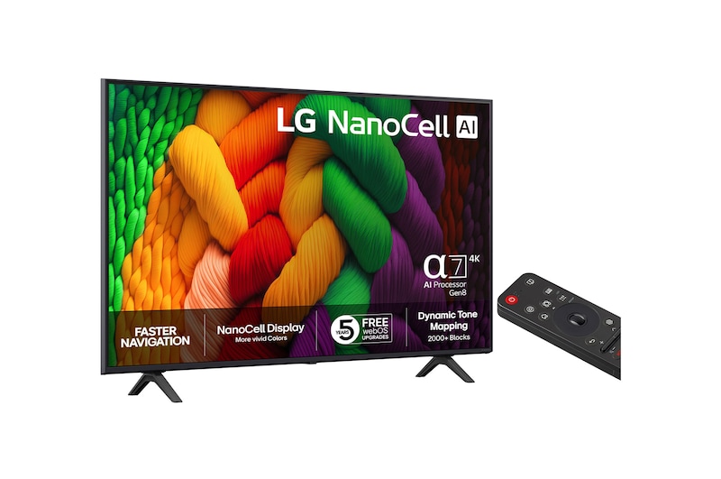 55” LG NanoCell AI NANO8E 4k Smart TV 2025