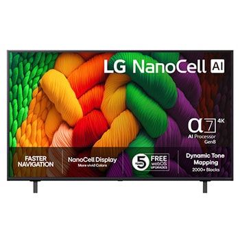 65” LG NanoCell AI NANO8E 4k Smart TV 2025