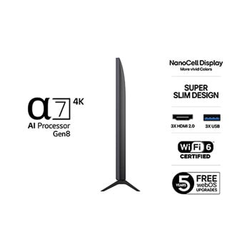 65” LG NanoCell AI NANO8E 4k Smart TV 2025