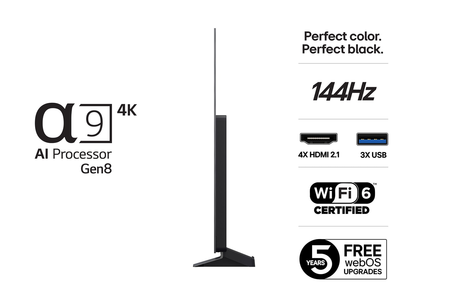 LG 65" OLED evo AI C5 Pro 4K Smart TV 2025, OLED65C5ELB 