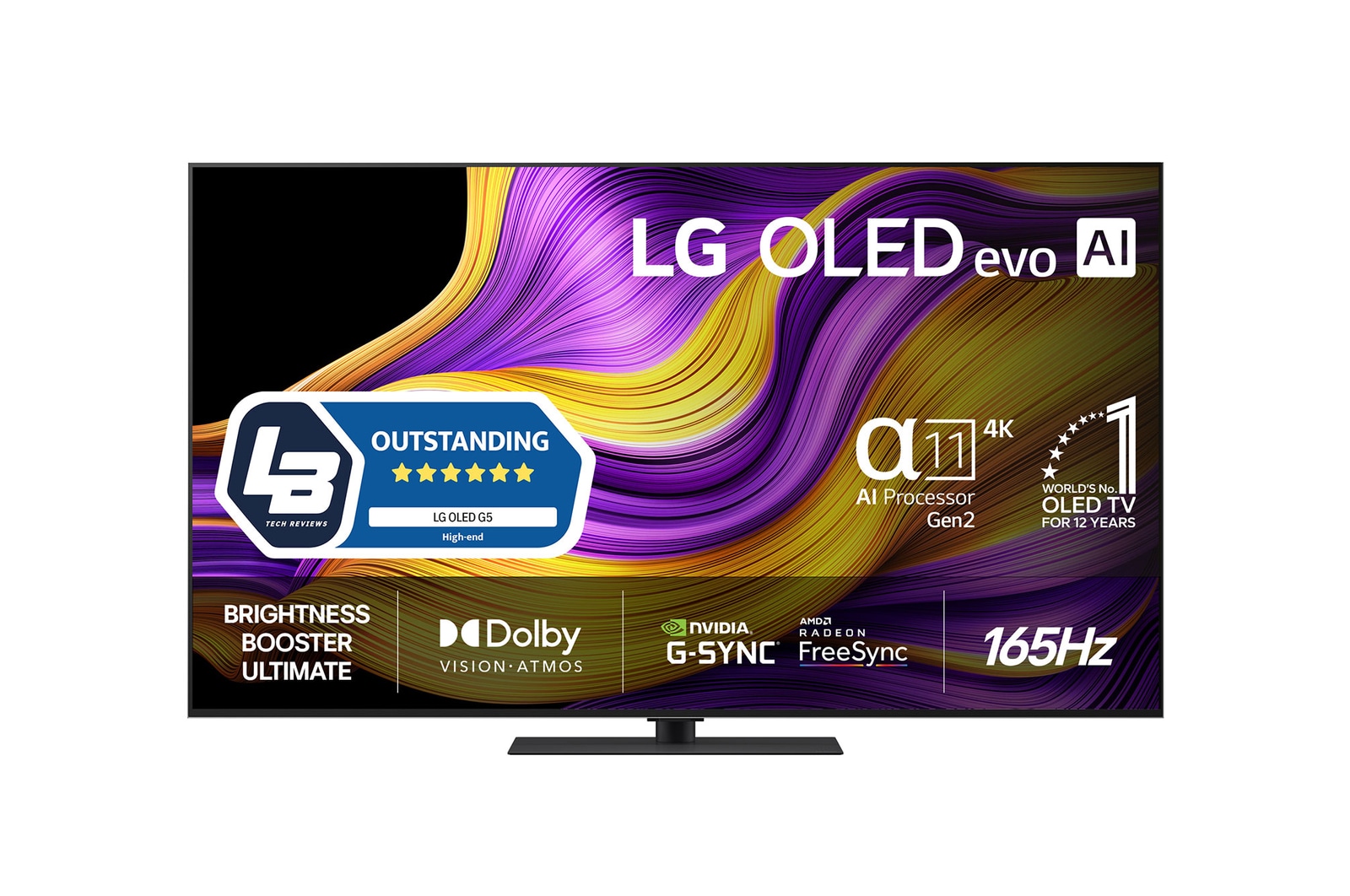 LG 65" OLED evo AI G5 4K Smart TV 2025