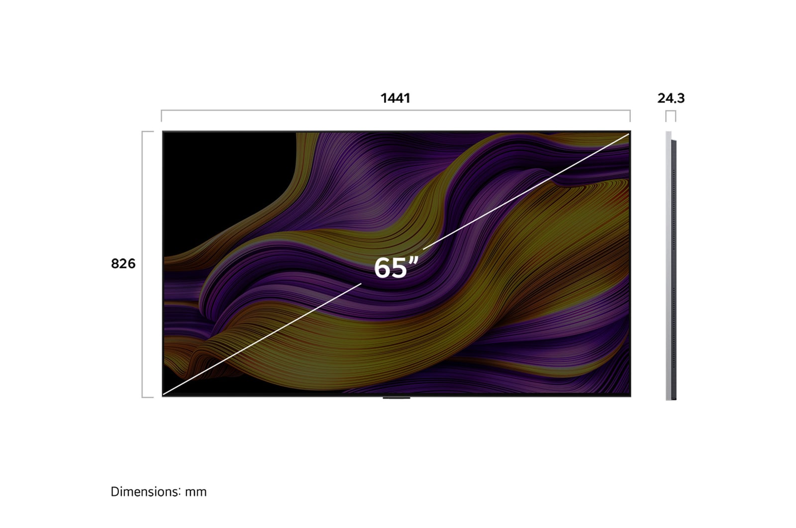 LG 65" OLED evo AI G5 4K Smart TV 2025
