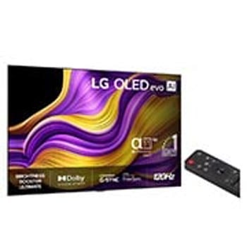 Visning bagfra af LG OLED evo AI G5 4K Smart TV.