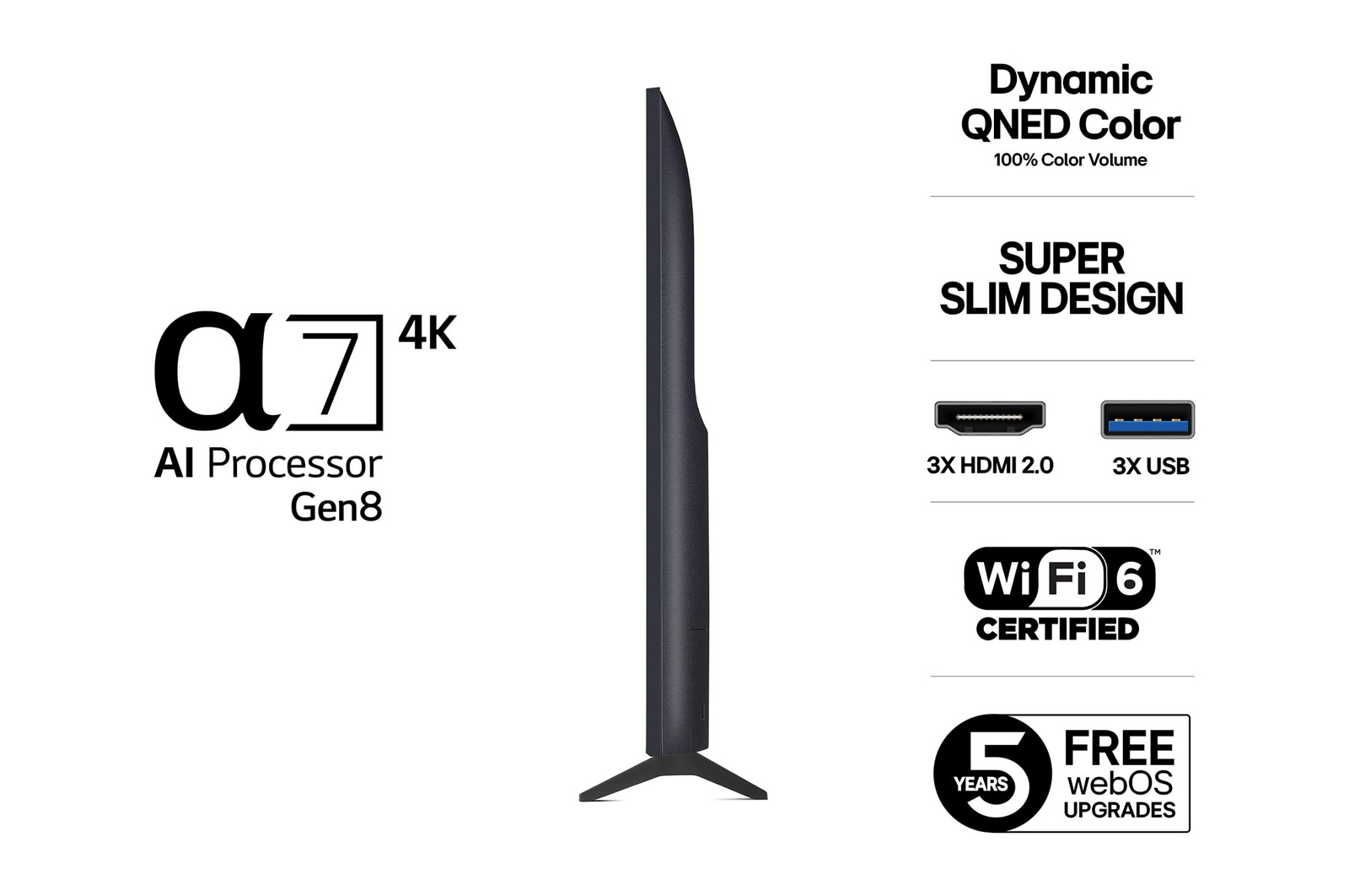 43 " LG QNED AI QNED70 4K Smart TV 2025