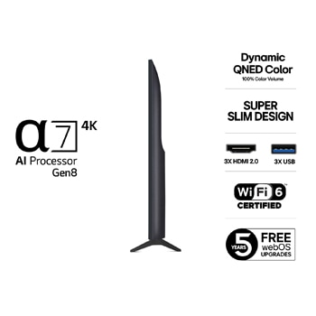 75" LG QNED AI QNED70 4K Smart TV 2025