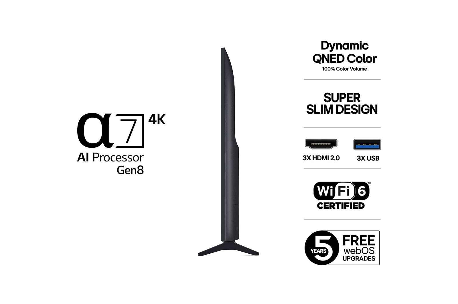 75" LG QNED AI QNED70 4K Smart TV 2025