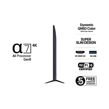 75" LG QNED AI QNED70 4K Smart TV 2025
