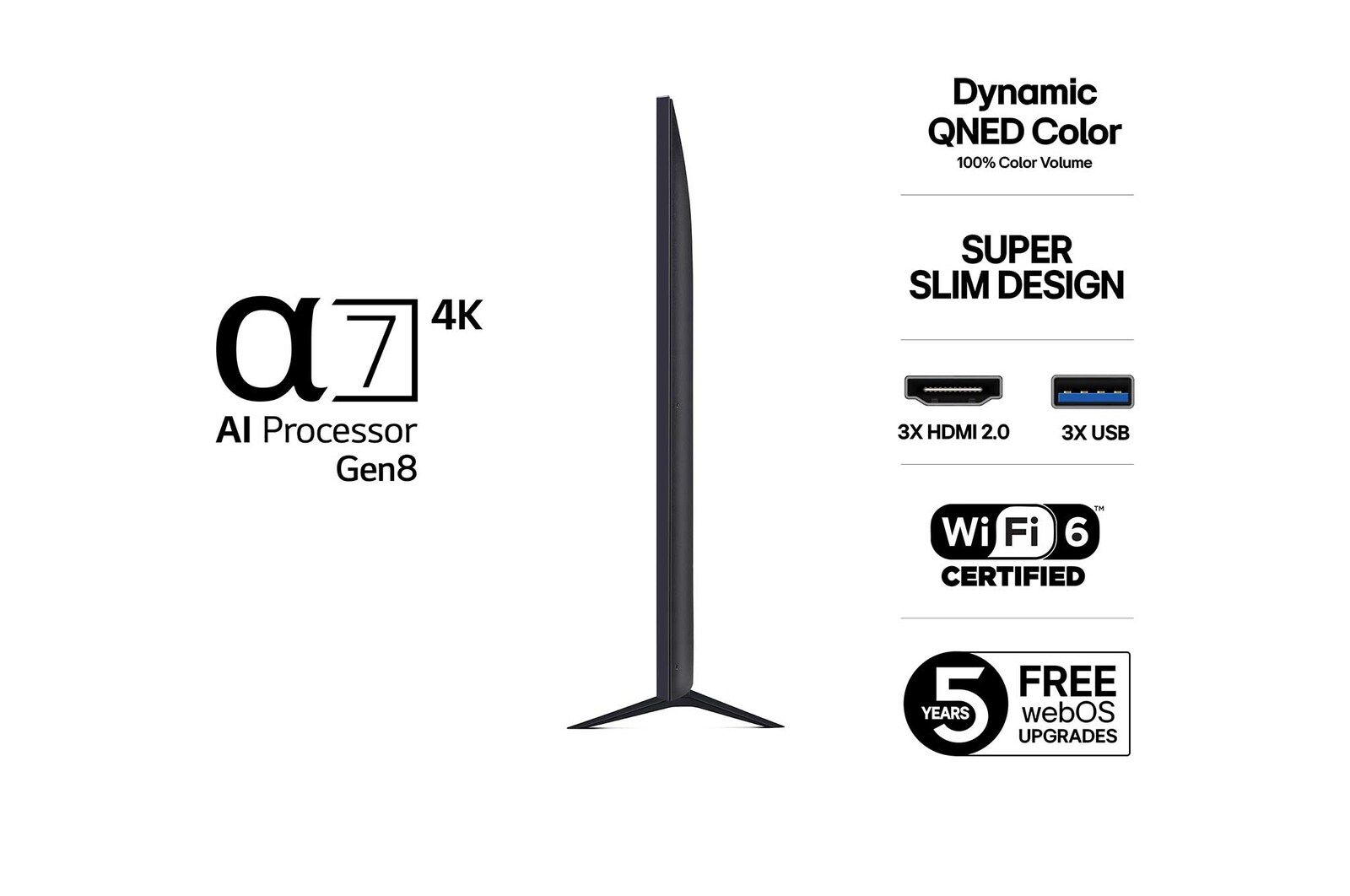 86" LG QNED AI QNED7E 4K Smart TV 2025
