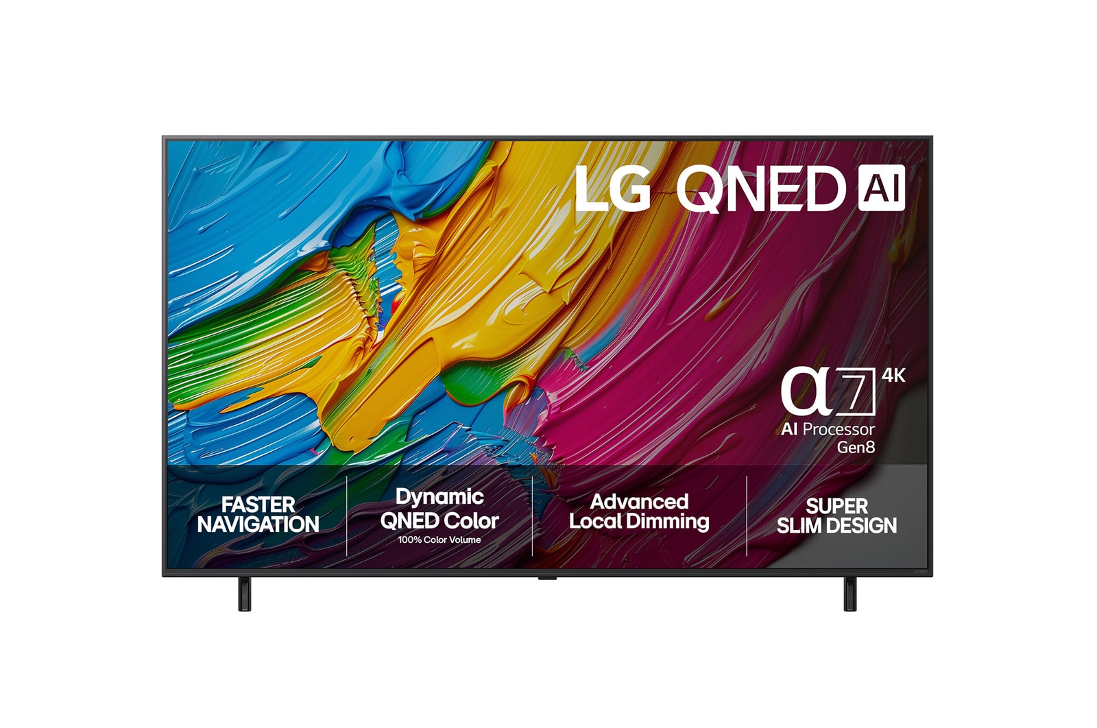 LG QNED AI QNED80 4K Smart TV 2025