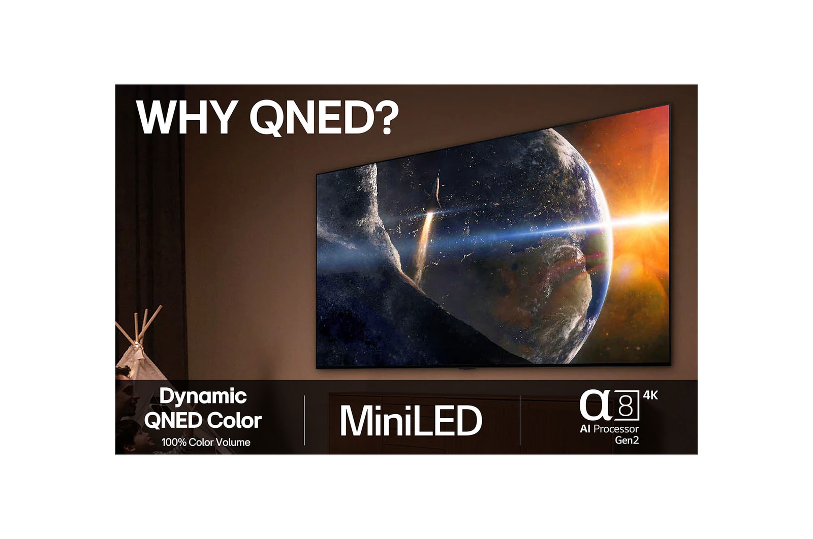 LG QNED AI QNED80 4K Smart TV 2025
