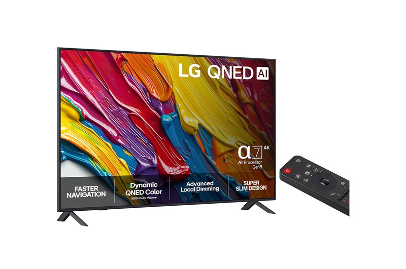 LG 75"  QNED AI QNED82 4K Smart TV 2025, 75QNED82A6B