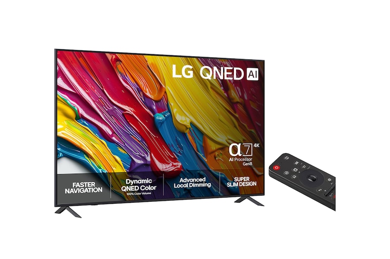 LG 86"  QNED AI QNED82 4K Smart TV 2025, 86QNED82A6B
