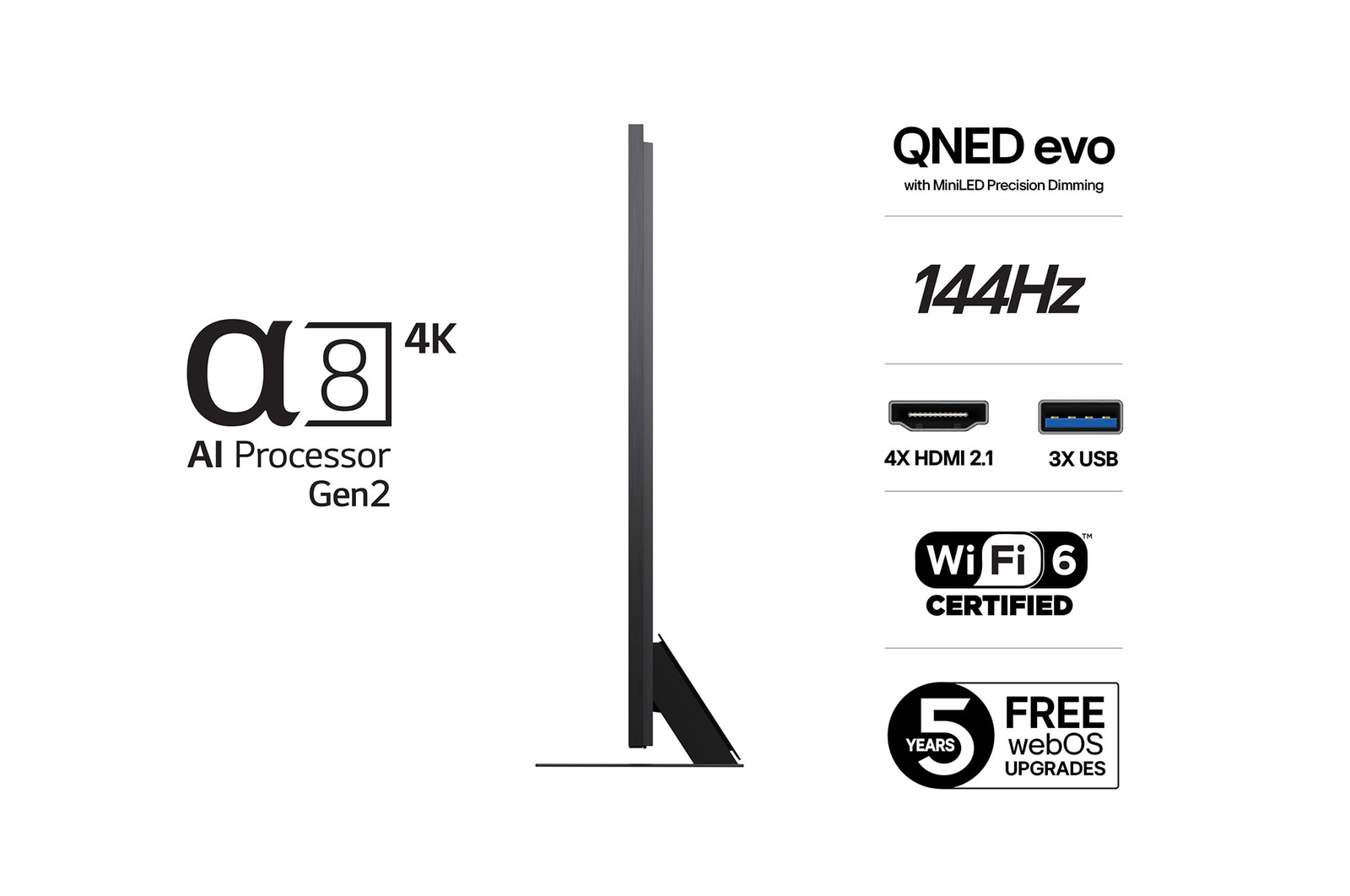 100" LG QNED evo AI QNED86 MiniLED 4K Smart TV 2025
