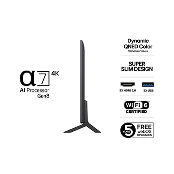 43" LG QNED AI QNED8E 4K Smart TV 2025