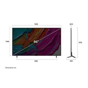 86" LG QNED AI QNED8E 4K Smart TV 2025