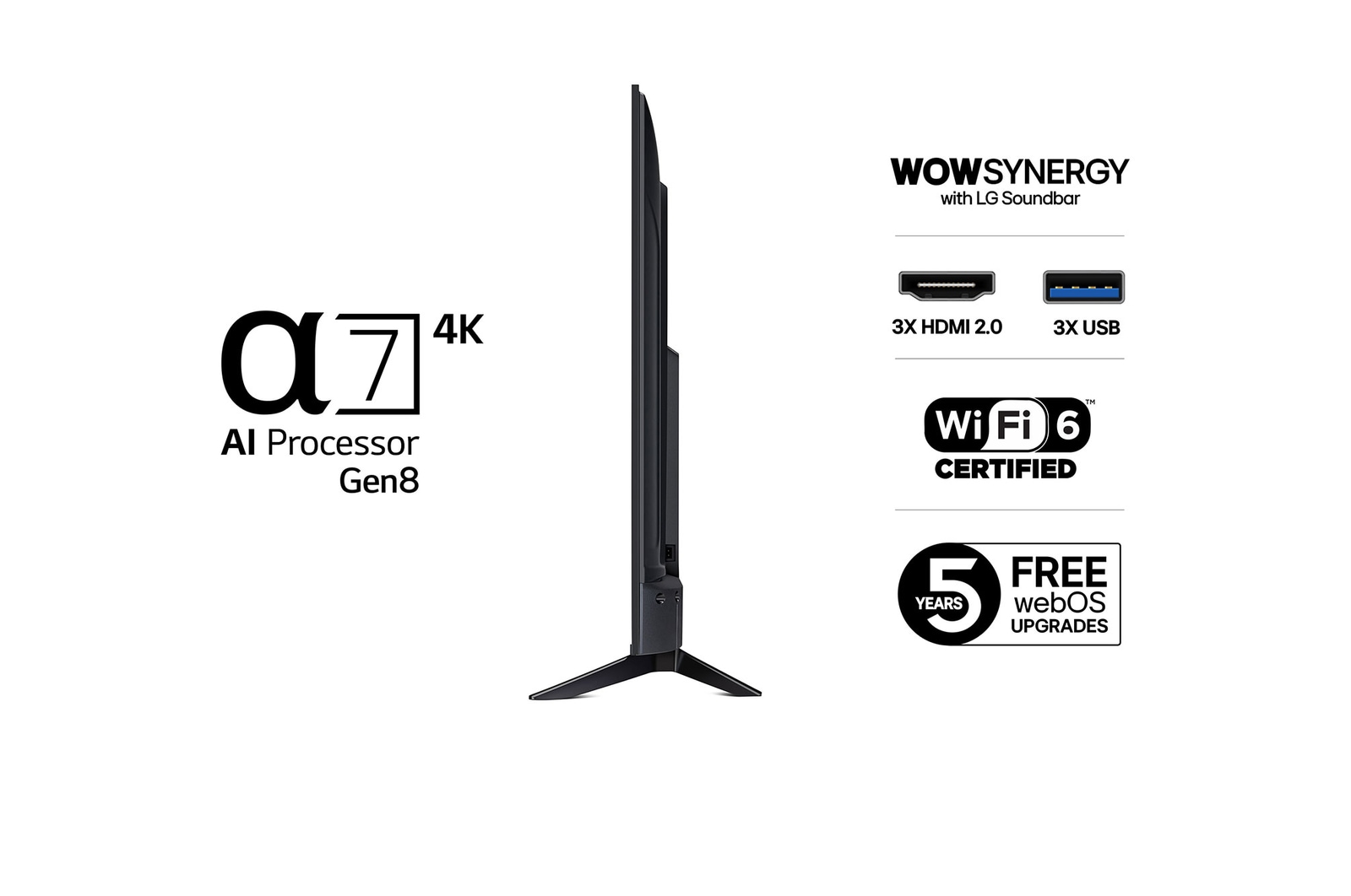 43” LG UHD AI UA73 4k Smart TV 2025