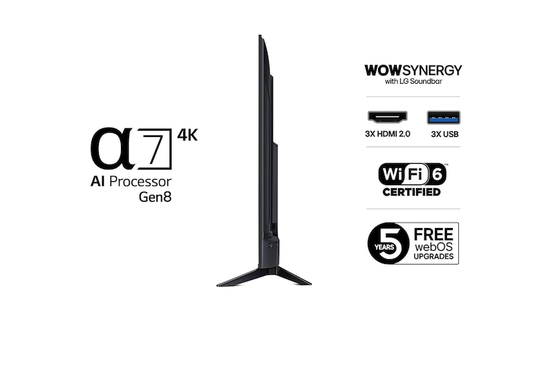 43” LG UHD AI UA73 4k Smart TV 2025