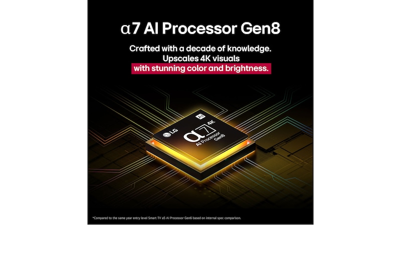 43” LG UHD AI UA73 4k Smart TV 2025