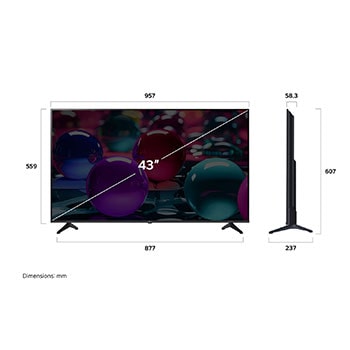 43” LG UHD AI UA73 4k Smart TV 2025