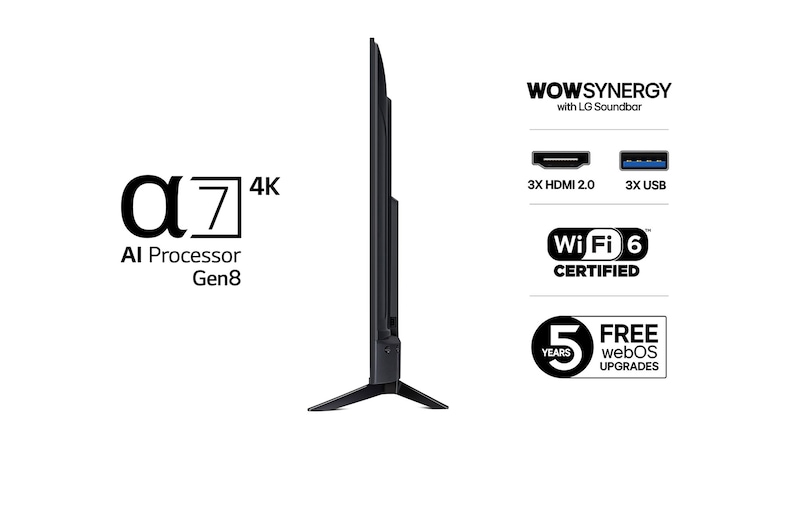 50” LG UHD AI UA73 4k Smart TV 2025