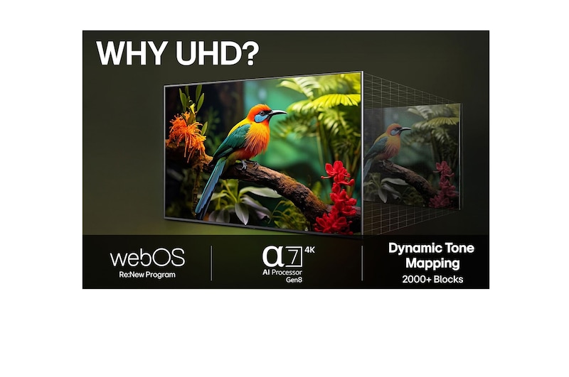 50” LG UHD AI UA73 4k Smart TV 2025