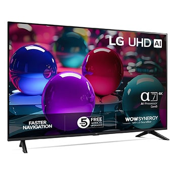 LG 50” LG UHD AI UA73 4k Smart TV 2025, 50UA73006LA